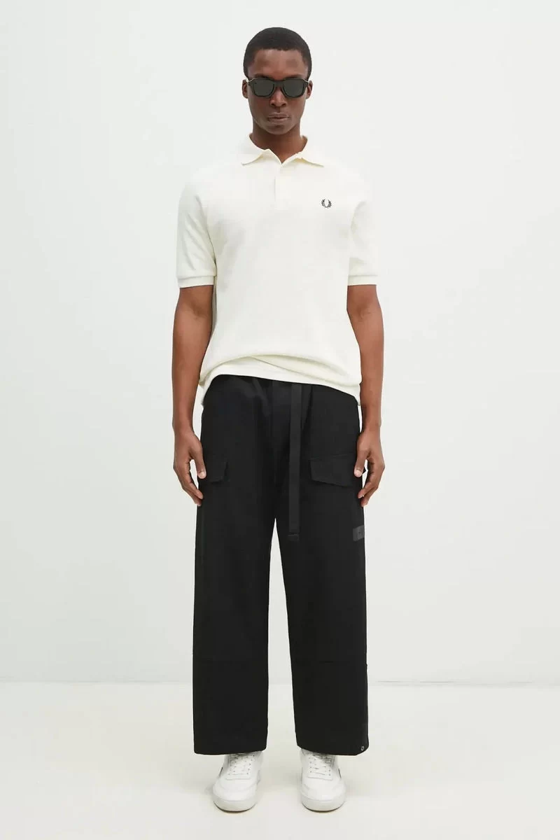 Fred Perry Erkek Ekru Logo Detaylı Polo Yaka T-shirt M9885-560