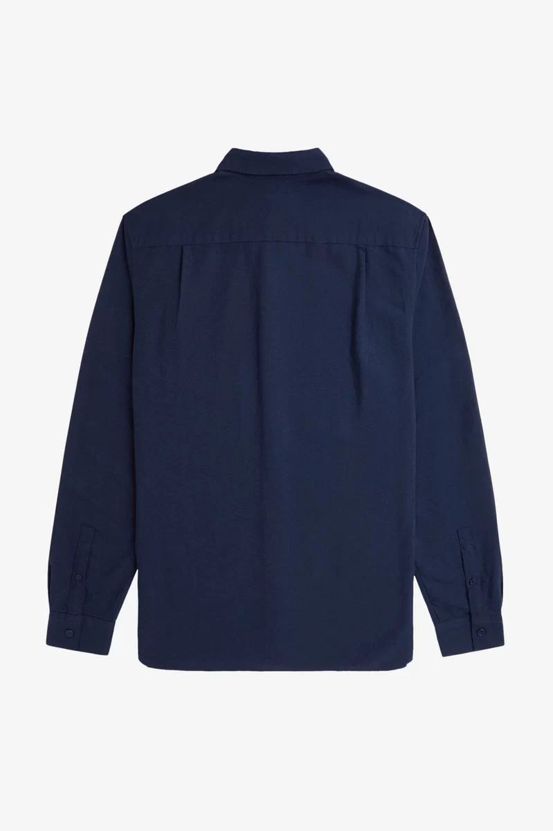 Fred Perry Erkek Lacivert Logolu Oxford Gömlek M5516-X86
