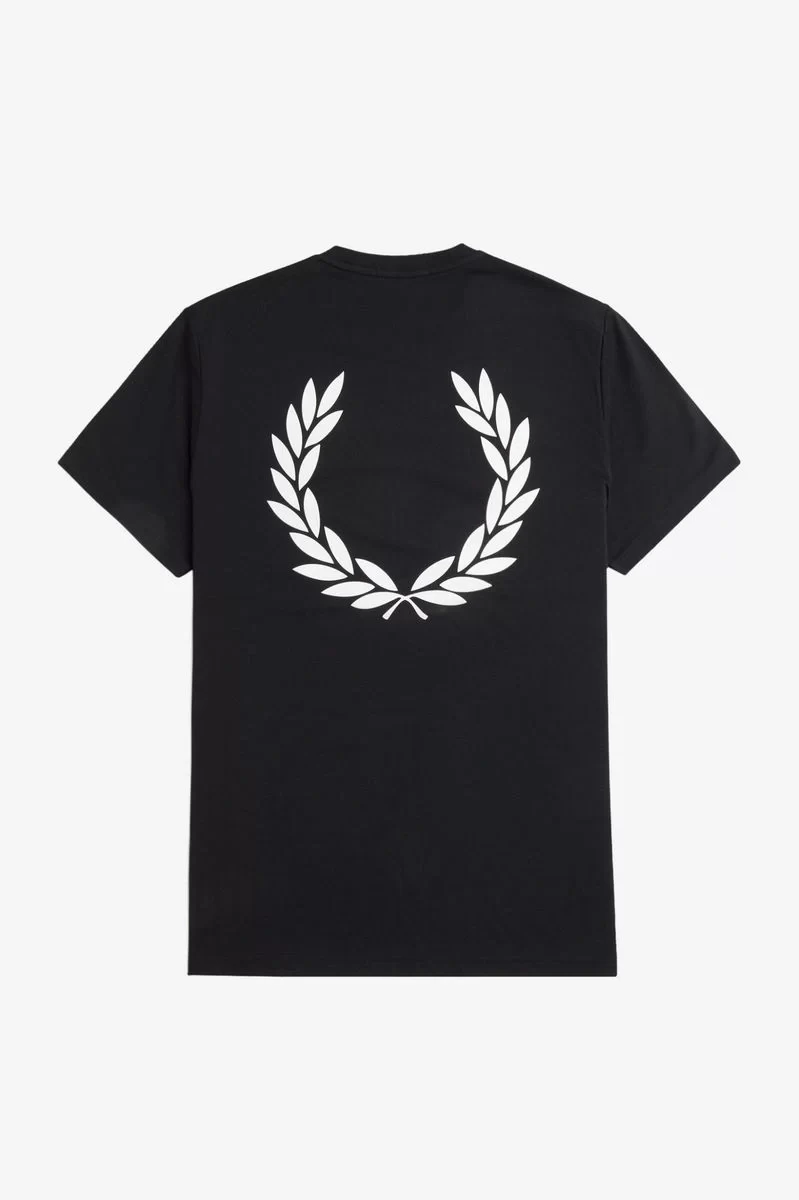 Fred Perry Erkek Siyah Logo Detaylı T-shirt M7784-102