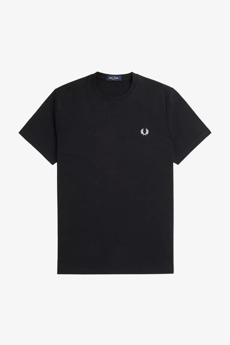 Fred Perry Erkek Siyah Logo Detaylı T-shirt M7784-102