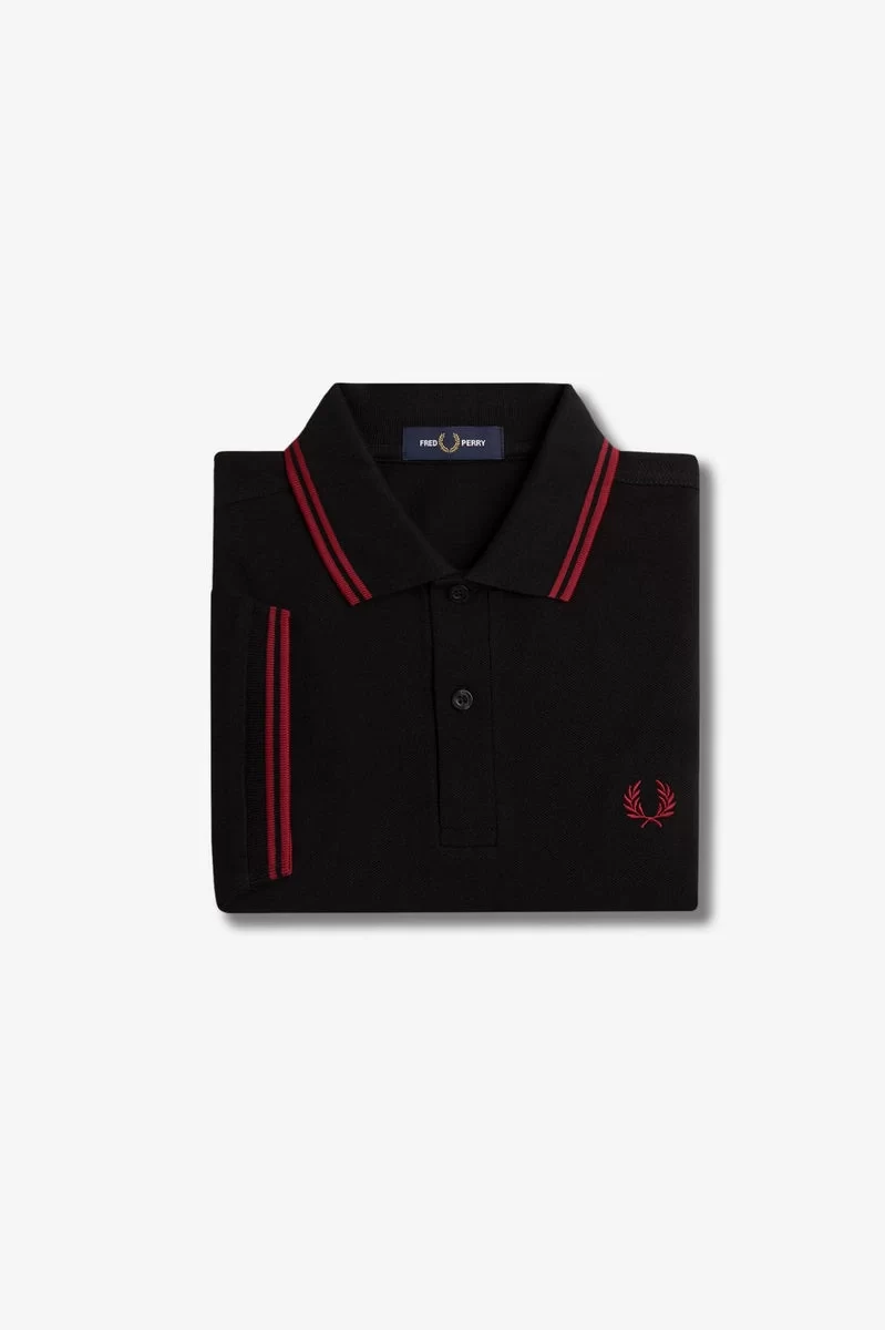 Fred Perry Erkek Siyah Polo Yaka T-shirt M3600-Y42