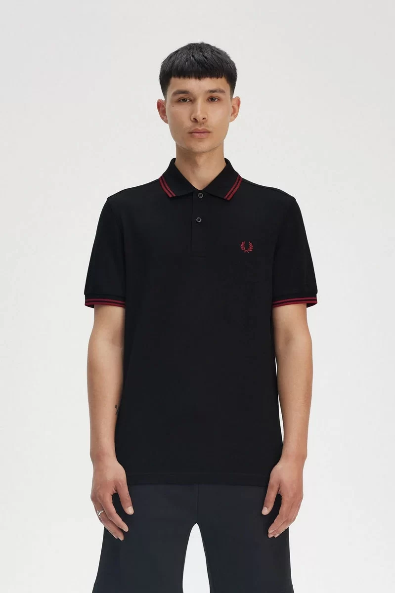 Fred Perry Erkek Siyah Polo Yaka T-shirt M3600-Y42
