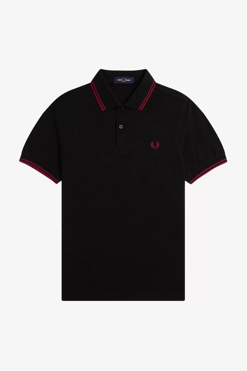 Fred Perry Erkek Siyah Polo Yaka T-shirt M3600-Y42