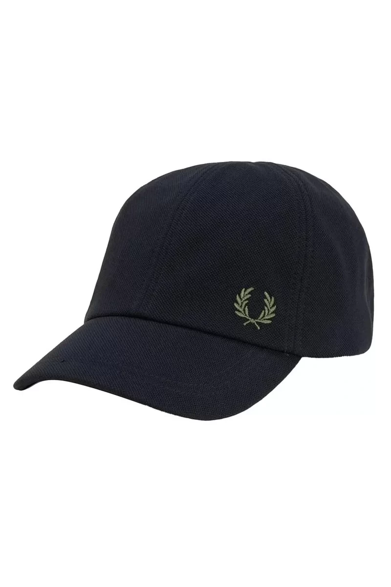 Fred Perry Erkek Siyah Klasik Piqué Şapka