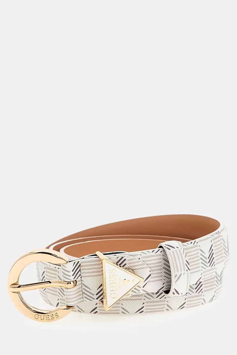 Guess G Wave Adj Pant Belt H25 Kadın Krem Kemer BW9178P4425-STL