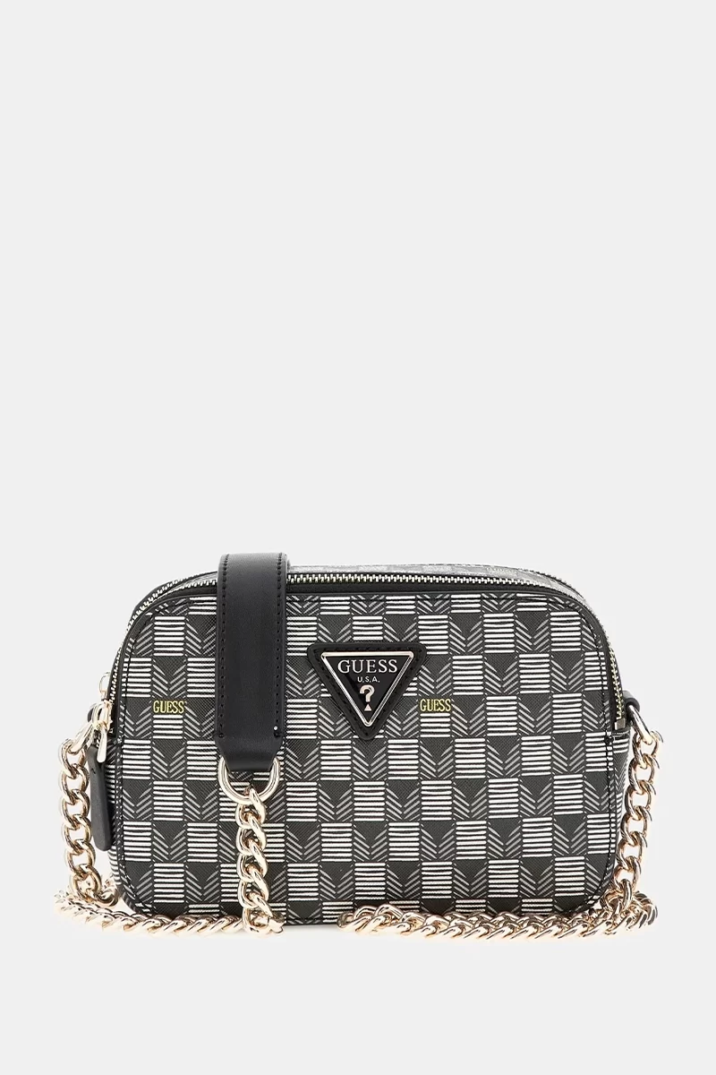 Guess G Wave Camera Crossbody Kadın Siyah Çapraz Çanta HWJT9344140-BLO