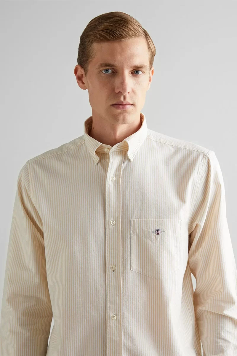 Gant Erkek Kahverengi Regular Fit Gömlek
