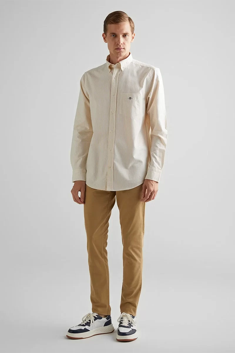 Gant Erkek Kahverengi Regular Fit Gömlek