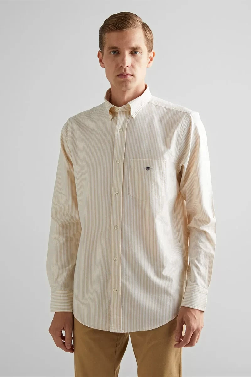 Gant Erkek Kahverengi Regular Fit Gömlek