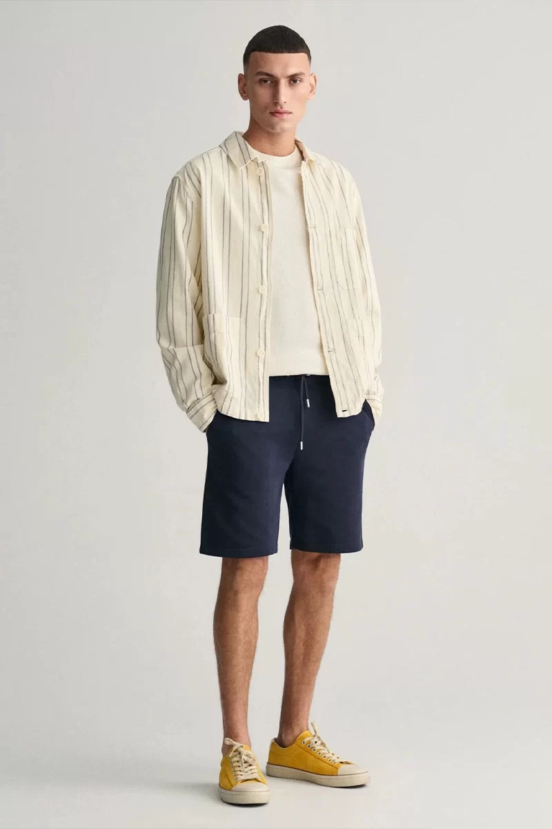 Gant  Erkek Lacivert Regular Fit Logolu Şort