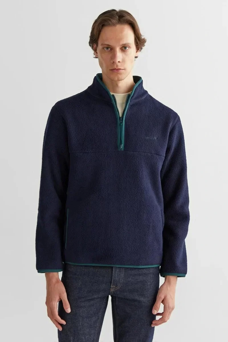Gant Erkek Regular Fit Yarım  Fermuarlı Sweatshirt