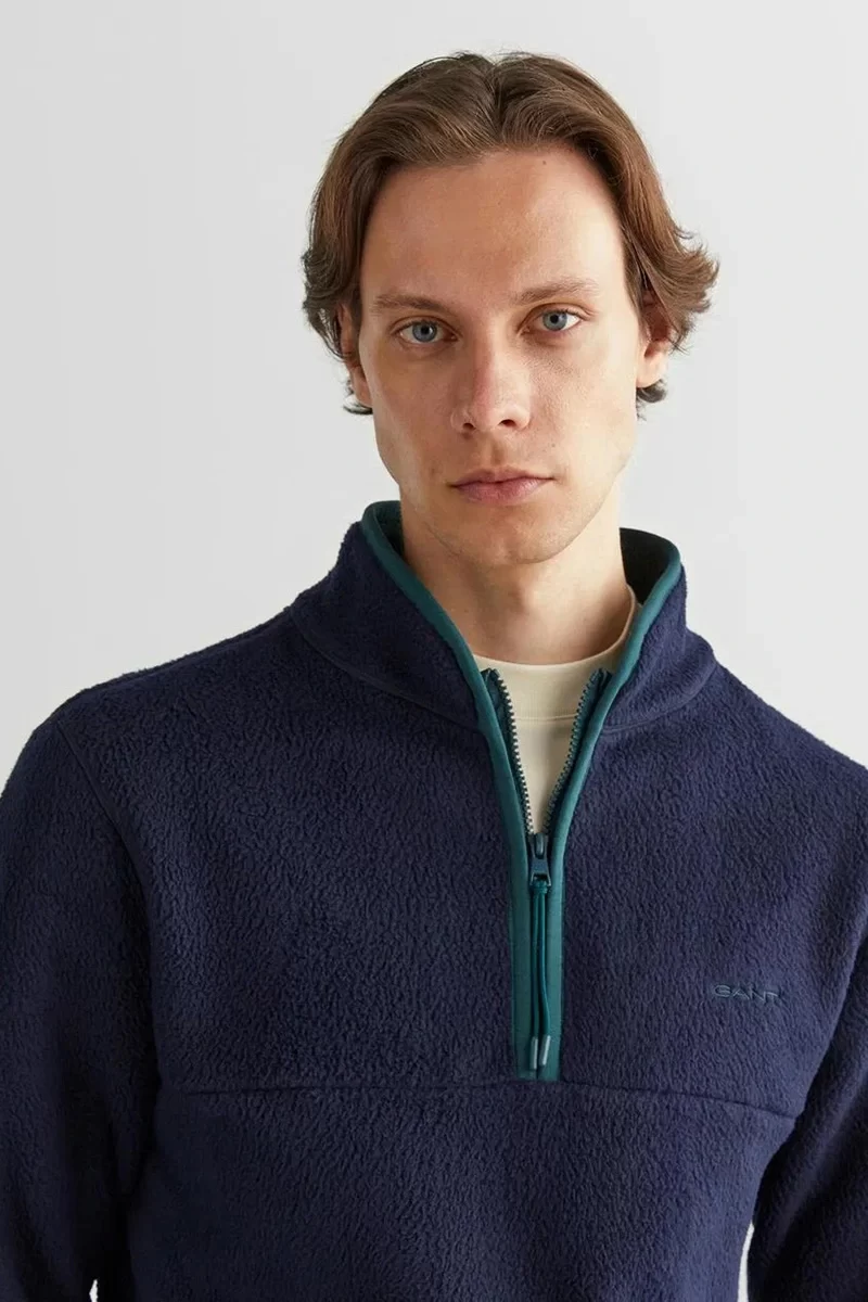 Gant Erkek Regular Fit Yarım  Fermuarlı Sweatshirt