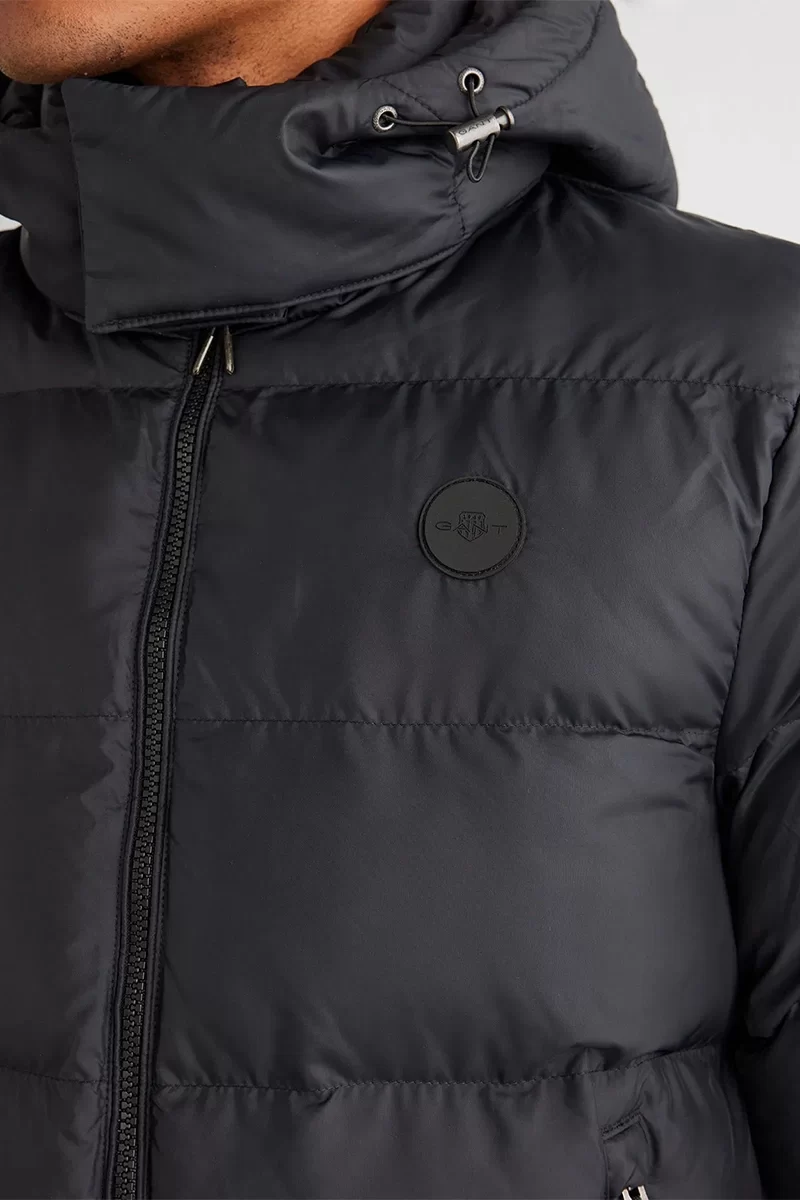 Gant Erkek Siyah Kapüşonlu Mont