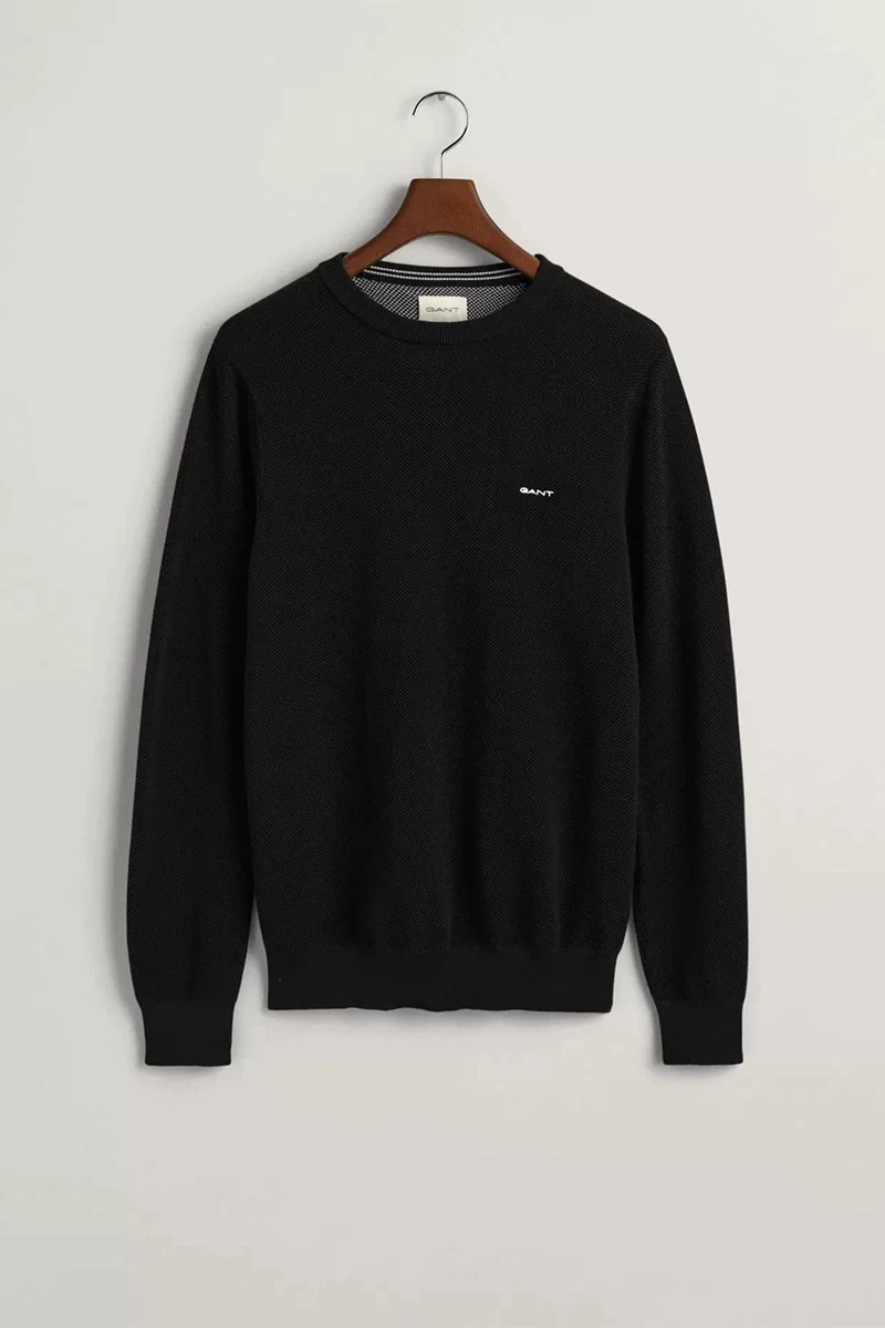 Gant Erkek Siyah Regular Fit Kazak
