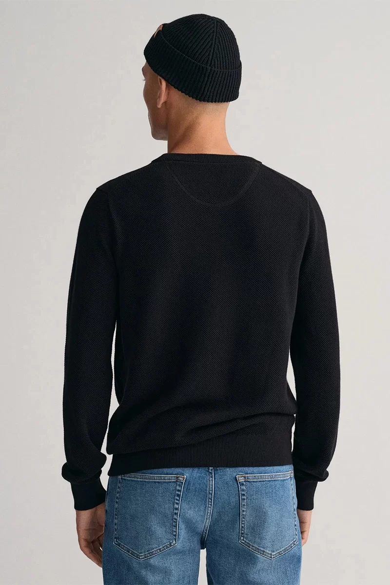 Gant Erkek Siyah Regular Fit Kazak