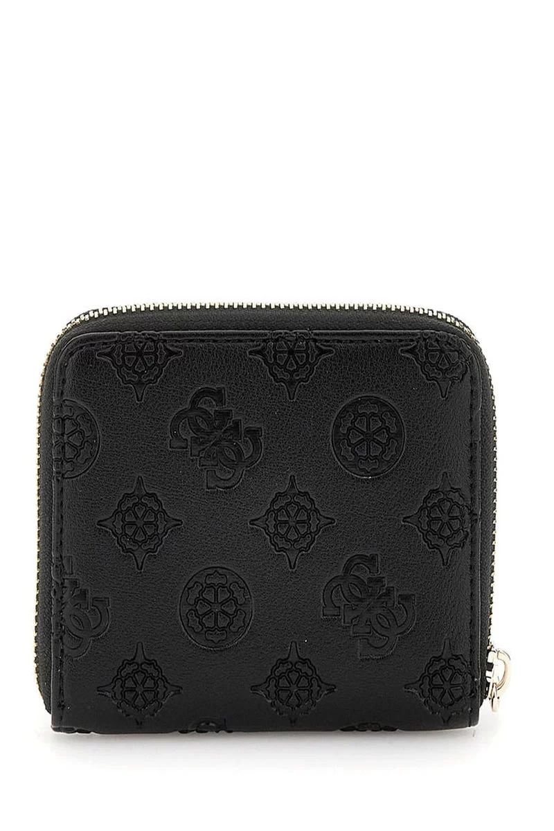 Guess Gerty Slg Small Zıp Around Kadın Siyah Cüzdan SWPD9529137-BLA