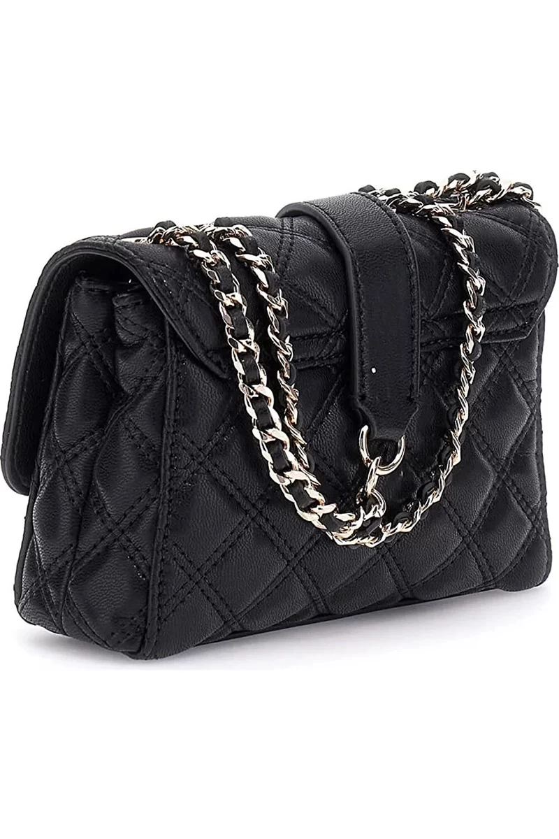Guess Gıully Mını 2 Comp Cnvrtbl Flp Kadın Siyah Mini Çanta HWQG8748740-BLA