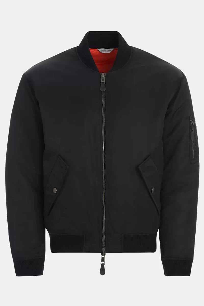 Guess jeans Gj Bomber Jkt Erkek Siyah Ceket M4YL01WG932-JBLK