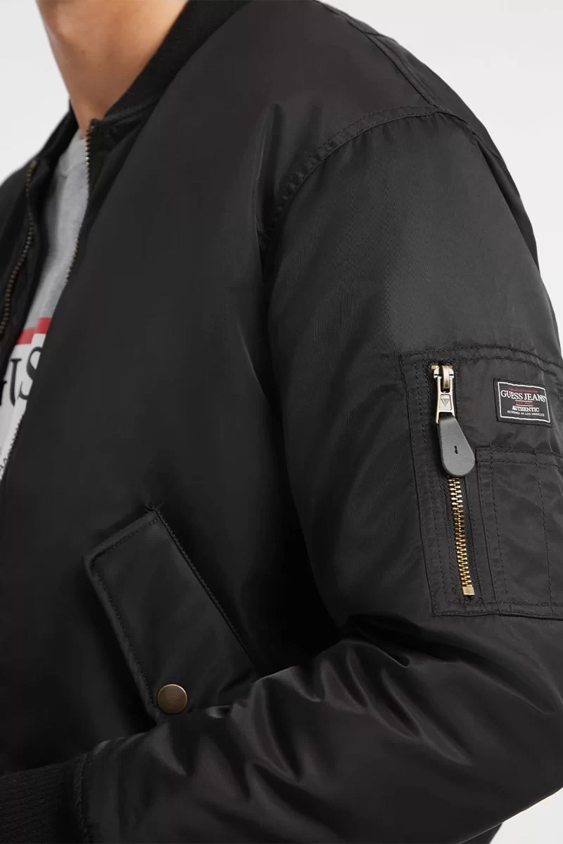 Guess jeans Gj Bomber Jkt Erkek Siyah Ceket M4YL01WG932-JBLK