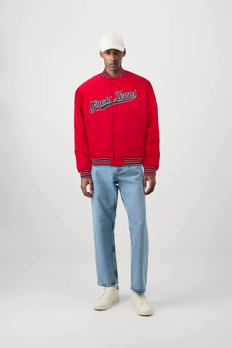 Guess jeans Gj Bomber Wıth Patch Erkek Kırmızı Mont M4BL24WG932-G585