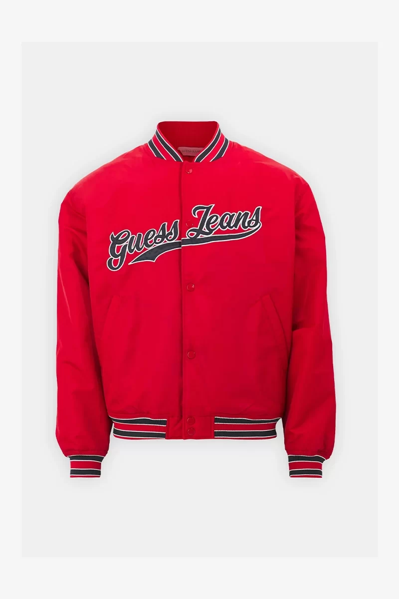 Guess jeans Gj Bomber Wıth Patch Erkek Kırmızı Mont M4BL24WG932-G585