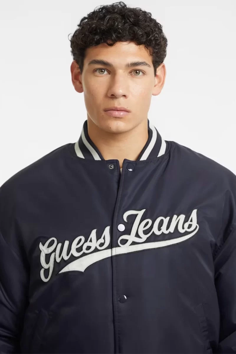 Guess jeans Gj Bomber Wıth Patch Erkek Lacivert Ceket M4BL24WG932-A71W