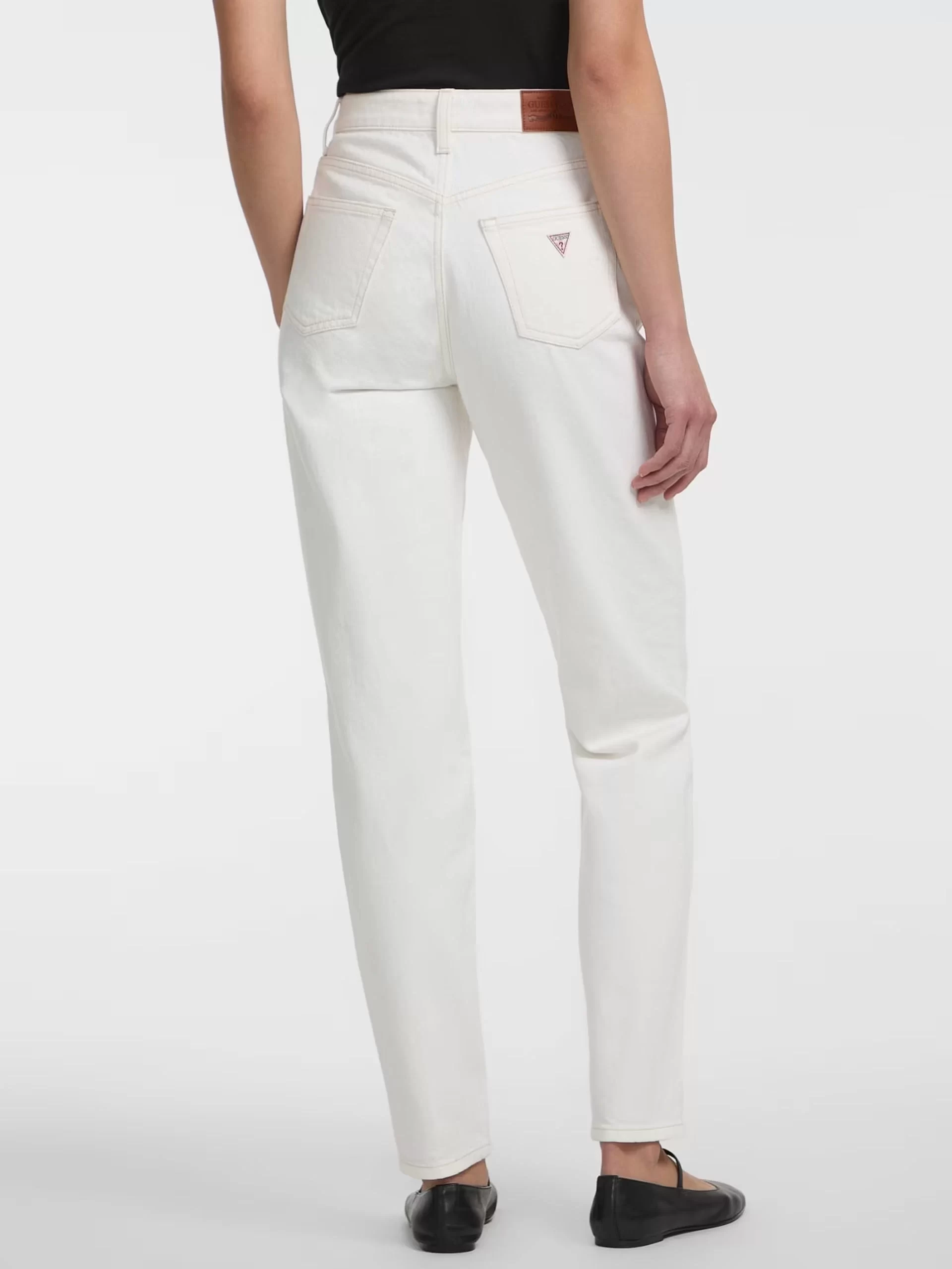 Guess jeans Gj G06 Mom Kadın Beyaz Jeans W5GA0DD5M62-GJWI