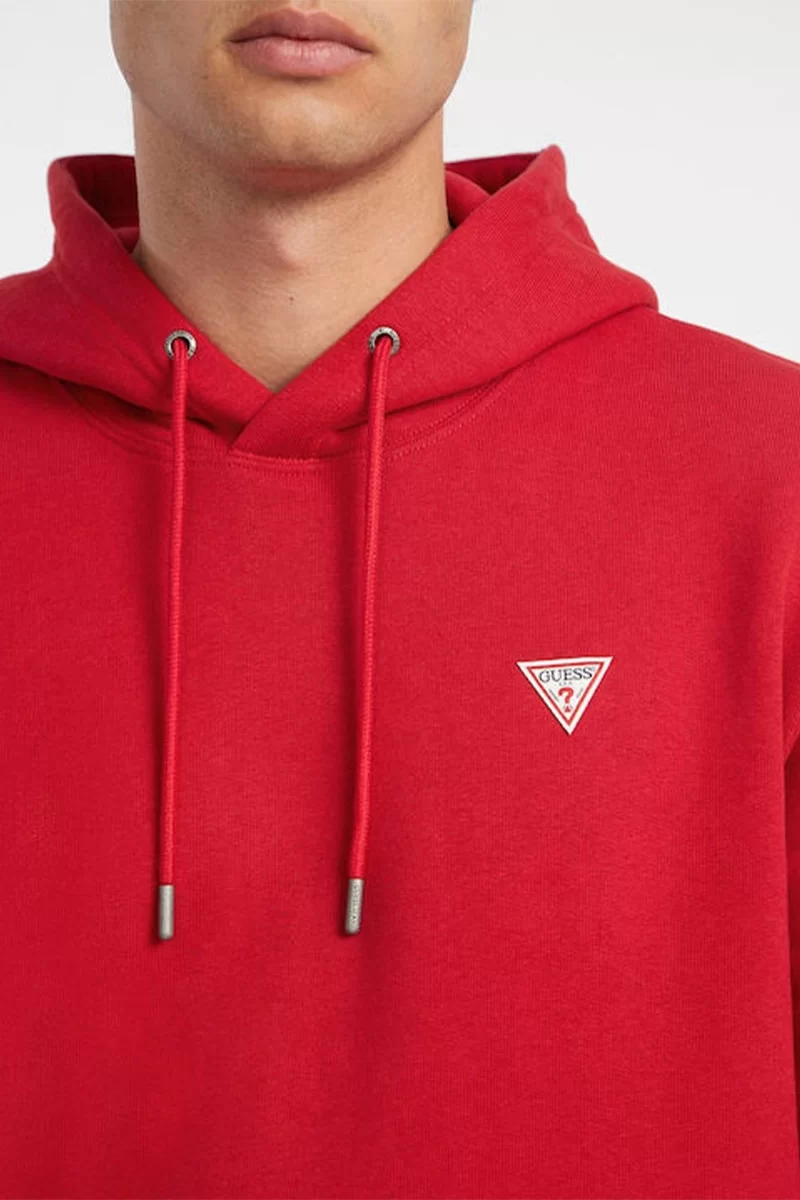 Guess jeans Gj Hood Slım Mını Trıang Sweat Erkek Bordo Sweatshirt M4YQ22K9V31-G5M3