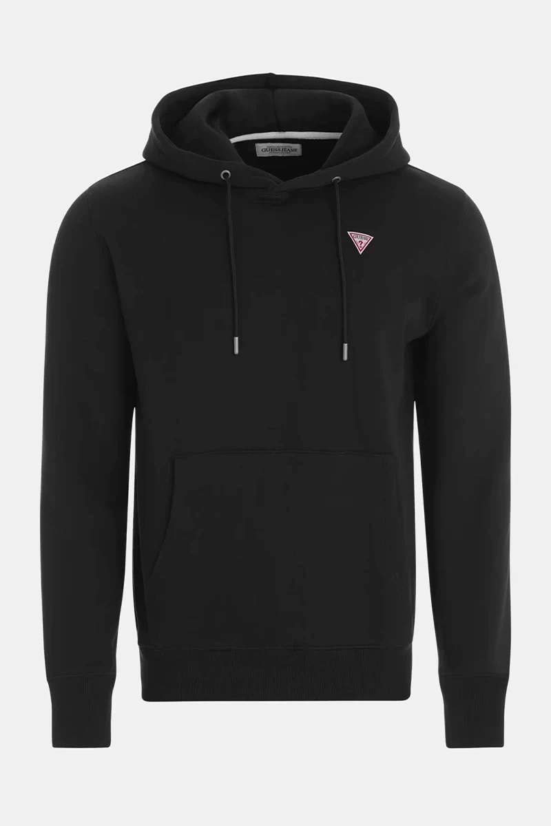 Guess jeans Gj Hood Slım Mını Trıang Sweat Erkek Siyah Sweatshirt M4YQ22K9V31-JBLK