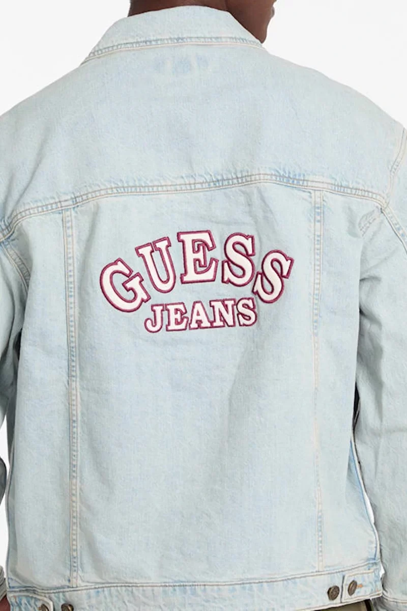 Guess jeans Gj Mens Oversıze Trucker Jacke Erkek Mavi Ceket M4BN38D5DO1-GAL1
