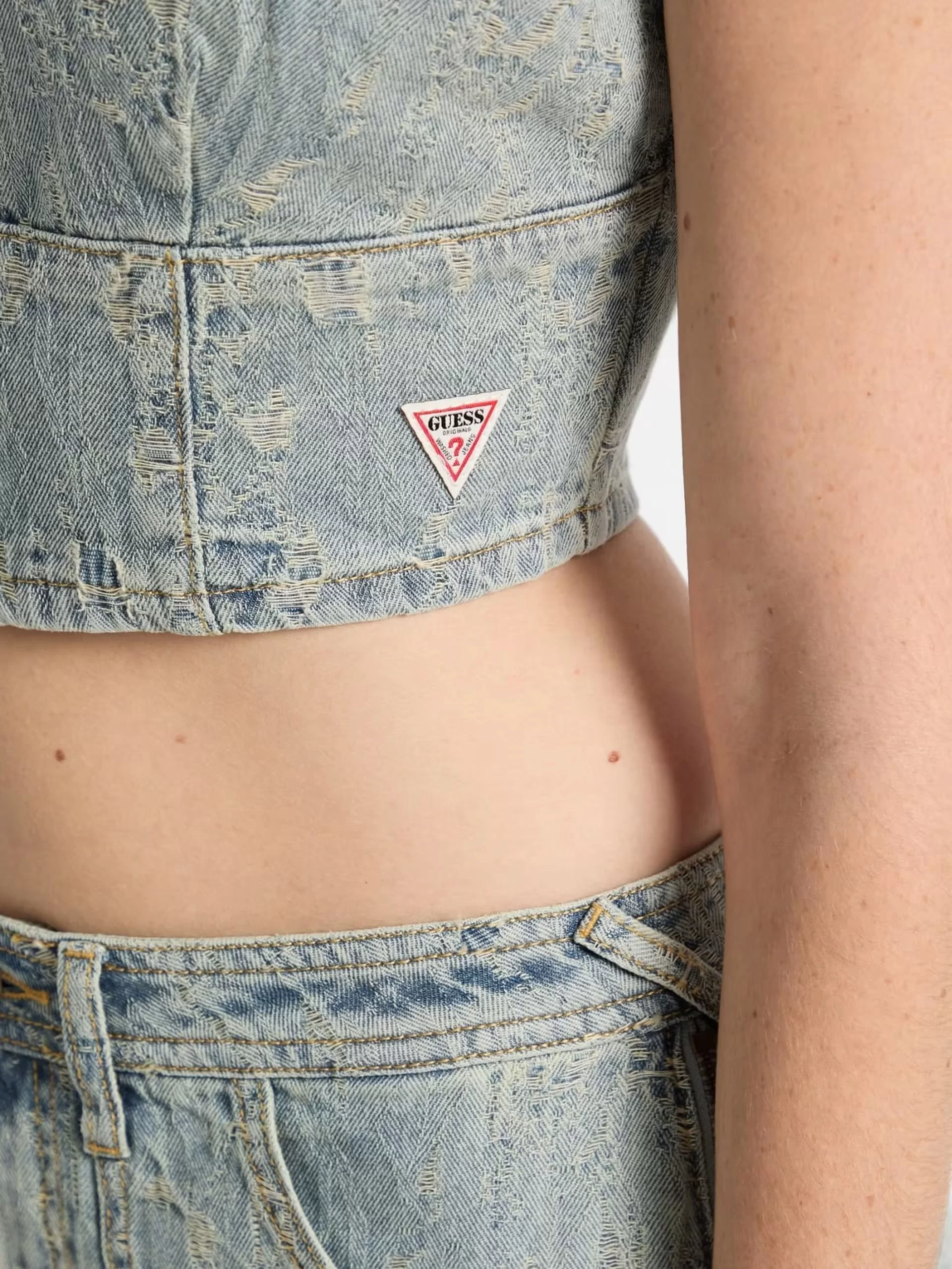 Guess Go Zıp Bustıer Kadın Mavi Büstiyer W5GG25D5OTA-GDSR