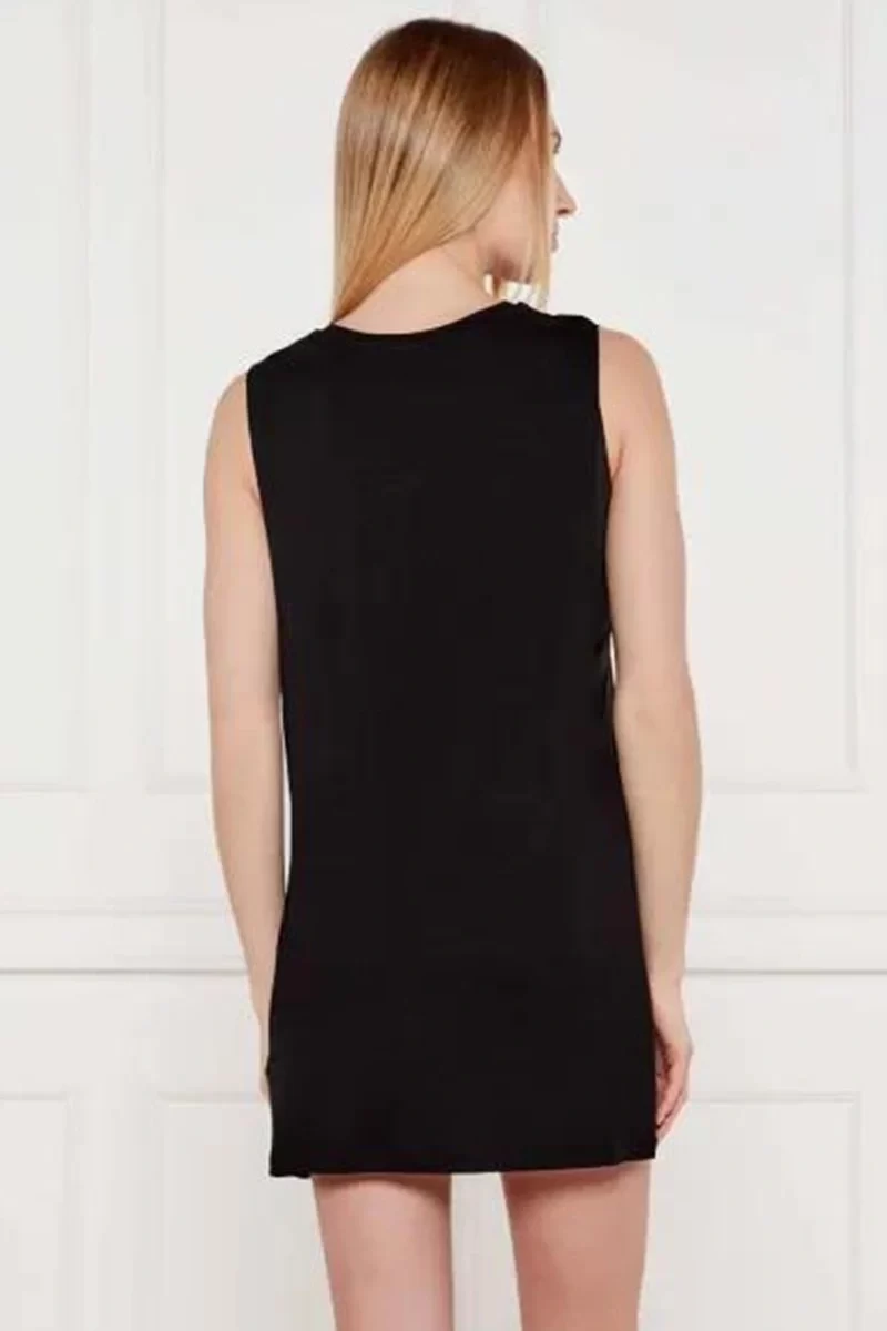 Guess 4G Sl Over Tee Kadın Siyah T-Shirt E5GI04K68D2-JBLK
