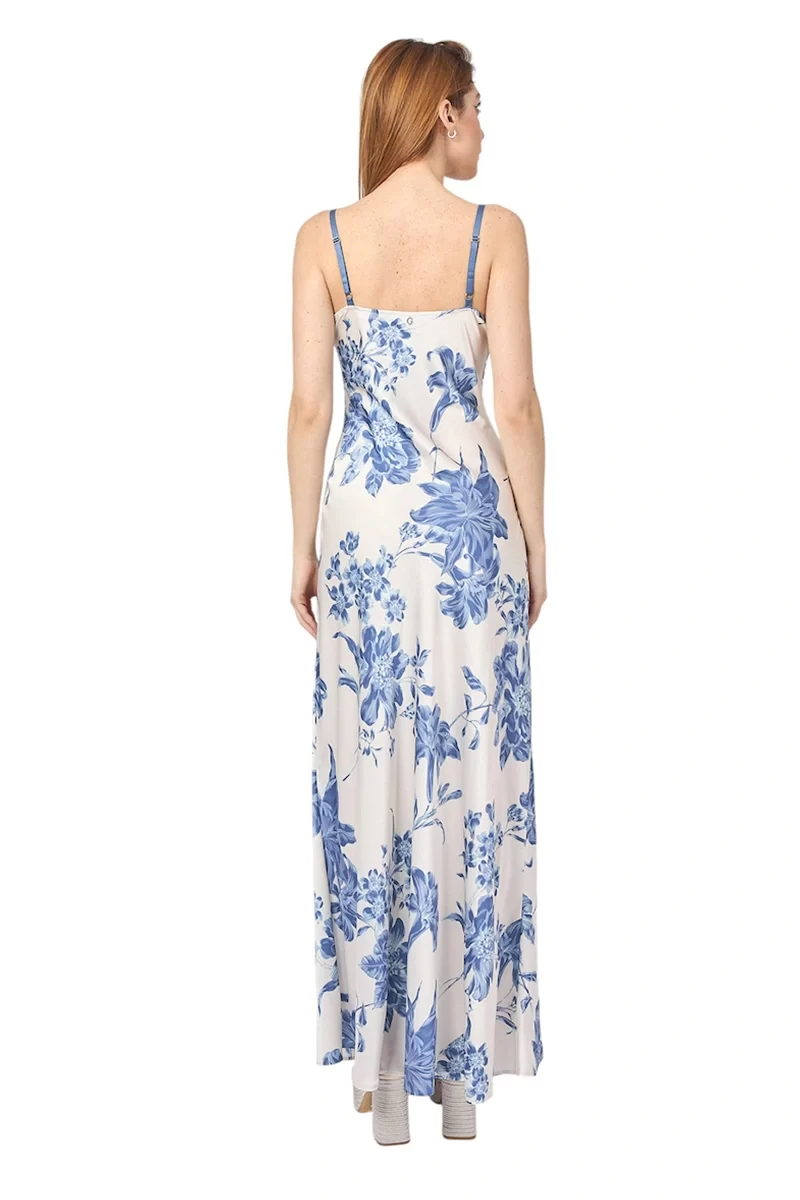 Guess Adle Lace Necklıne Long Dress Kadın Çok Renkli Elbise W5GK10WF1T2-P7WQ