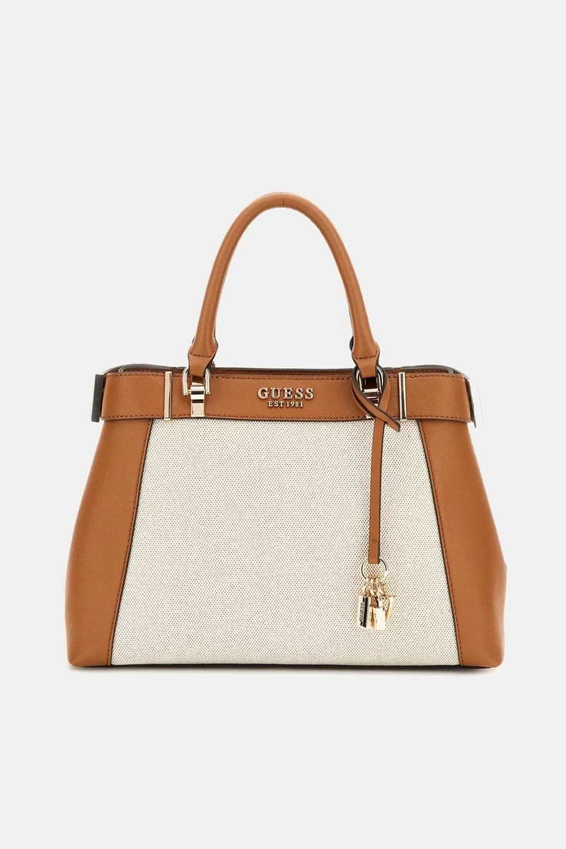 Guess Anadela 3 Comp Satchel Kadın Çok Renkli El Çantası HWAG9633060-NTC