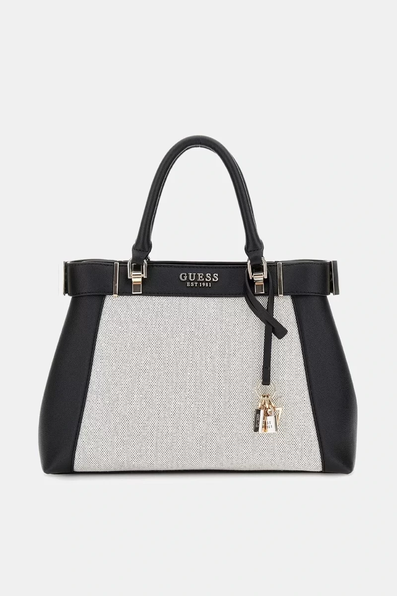 Guess Anadela 3 Comp Satchel Kadın Siyah El Çantası HWAG9633060-NTB