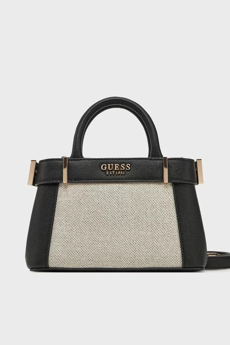Guess Anadela Mını Satchel Kadın Siyah Mini Çanta HWAG9633760-NTB