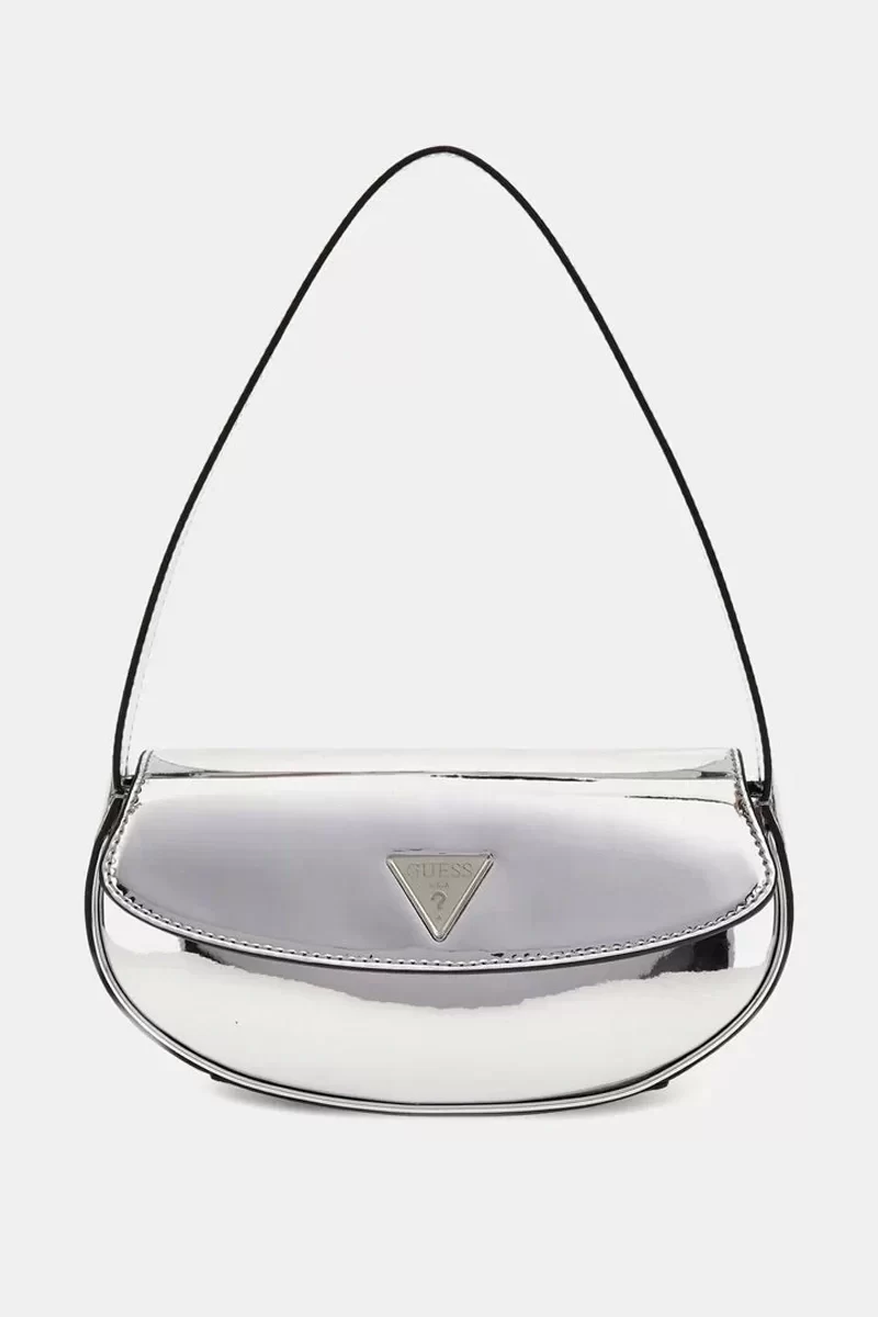 Guess Arnela Flap Shoulder Bag Kadın Gri Omuz Çantası HWMY9496780-SIL