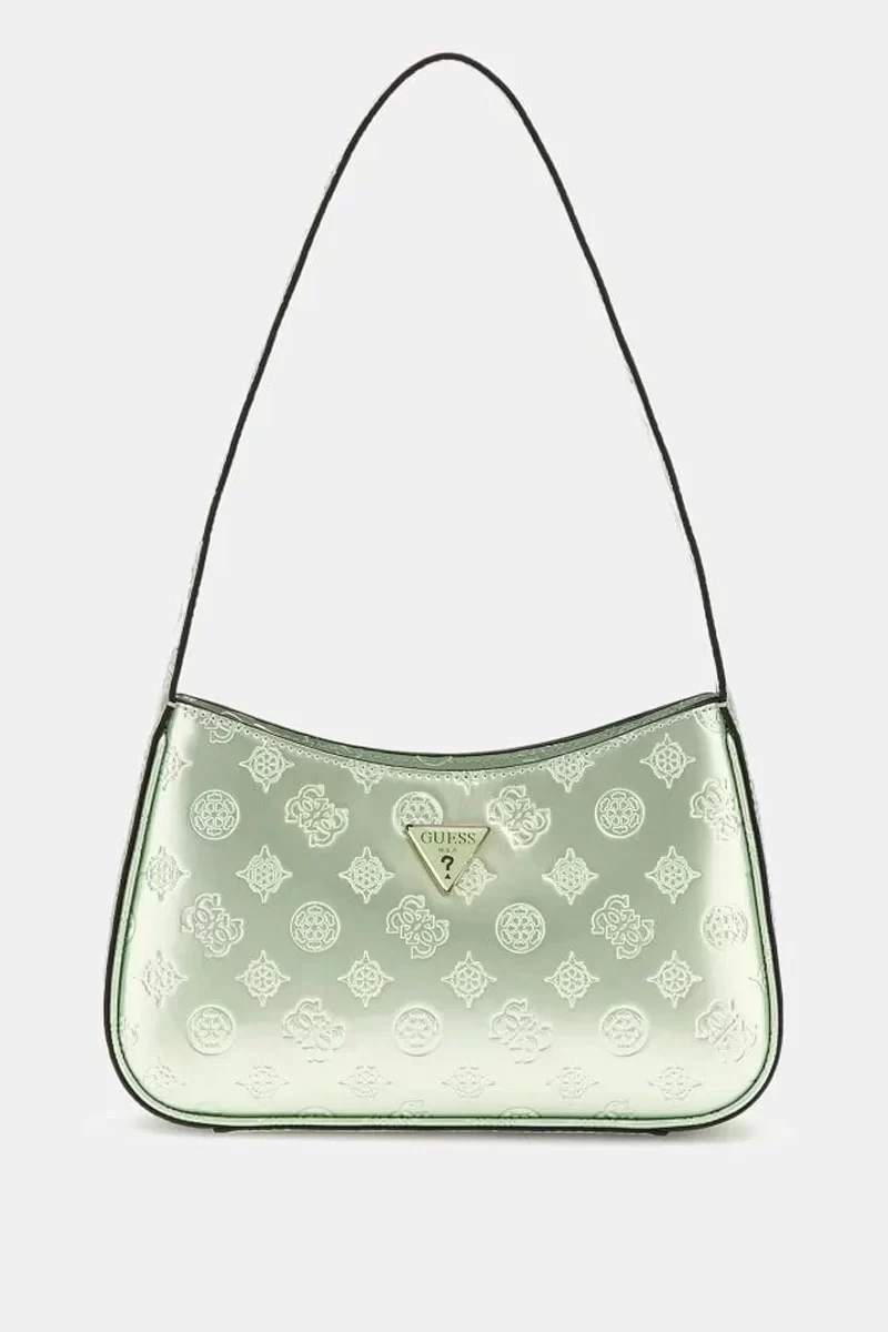 Guess Arnela Top Zıp Shoulder Bag Kadın Yeşil Omuz Çantası HWTG9496170-CAD