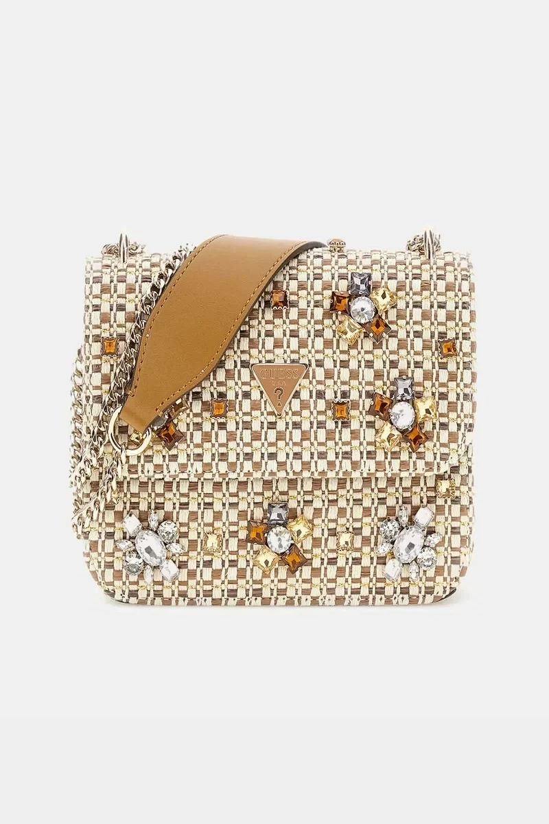 Guess Beauvoır Convertıbl Xbody Flap Kadın Bej Mini Çanta HWWE9528210-CGM