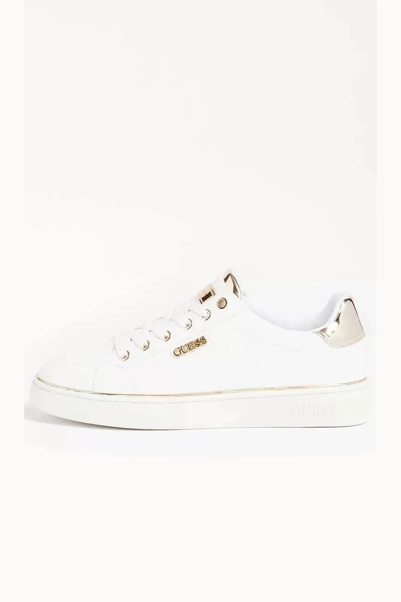 Guess Beckıe/Actıve Lady/Leather Lık Kadın Beyaz Sneaker FL5BEKFAL12-WHITE