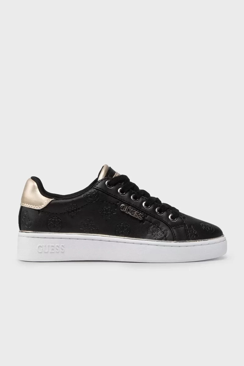 Guess Beckıe/Actıve Lady/Leather Lık Kadın Siyah Sneaker FL5BEKFAL12-BLKBL