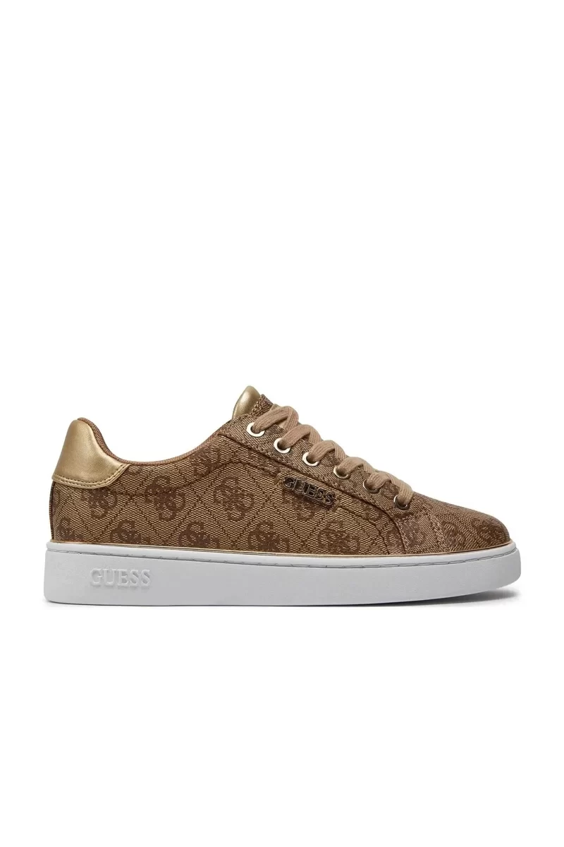 Guess Beckıe Kadın Bej Kahverengi Sneaker FL7BKIFAL12-BEIBR