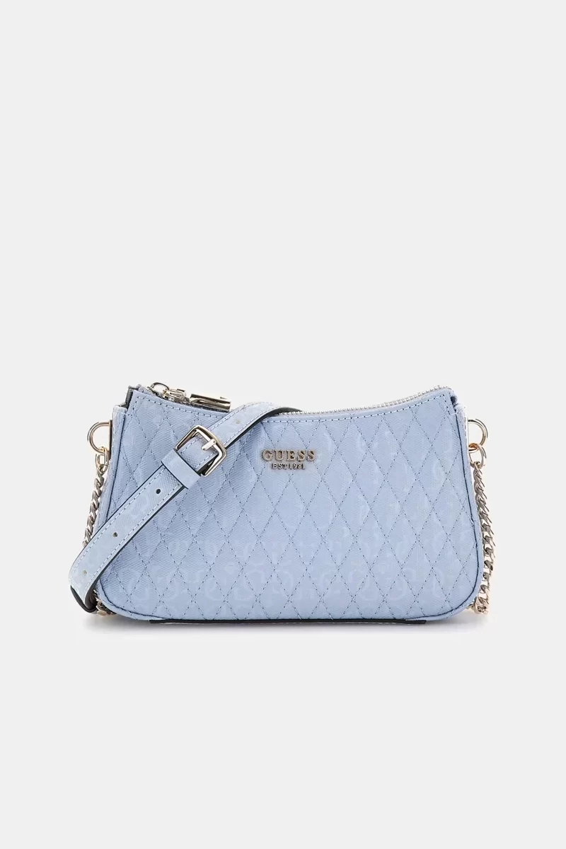 Guess Betula Mını Crossbody Top Zıp Kadın Mavi Mini Çanta HWGG9626720-STU