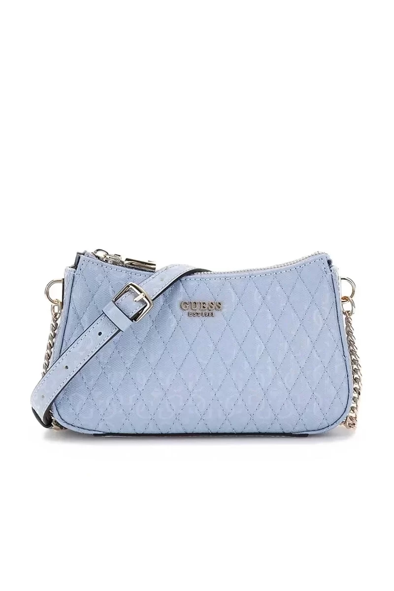 Guess Betula Top Zıp Shoulder Bag Kadın Mavi Omuz Çantası HWGG9626170-STU