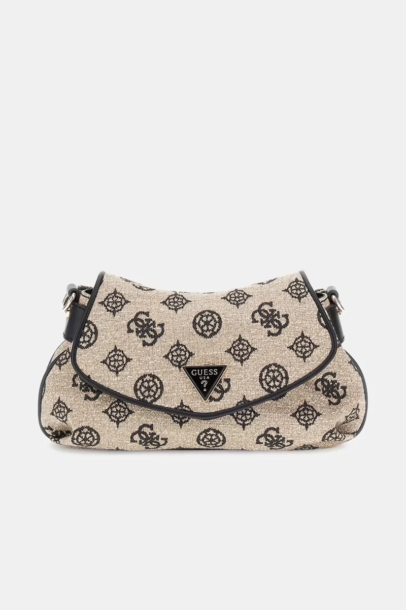 Guess Beyza Flap Shoulder Bag Kadın Siyah Omuz Çantası HWJG9627190-BLO