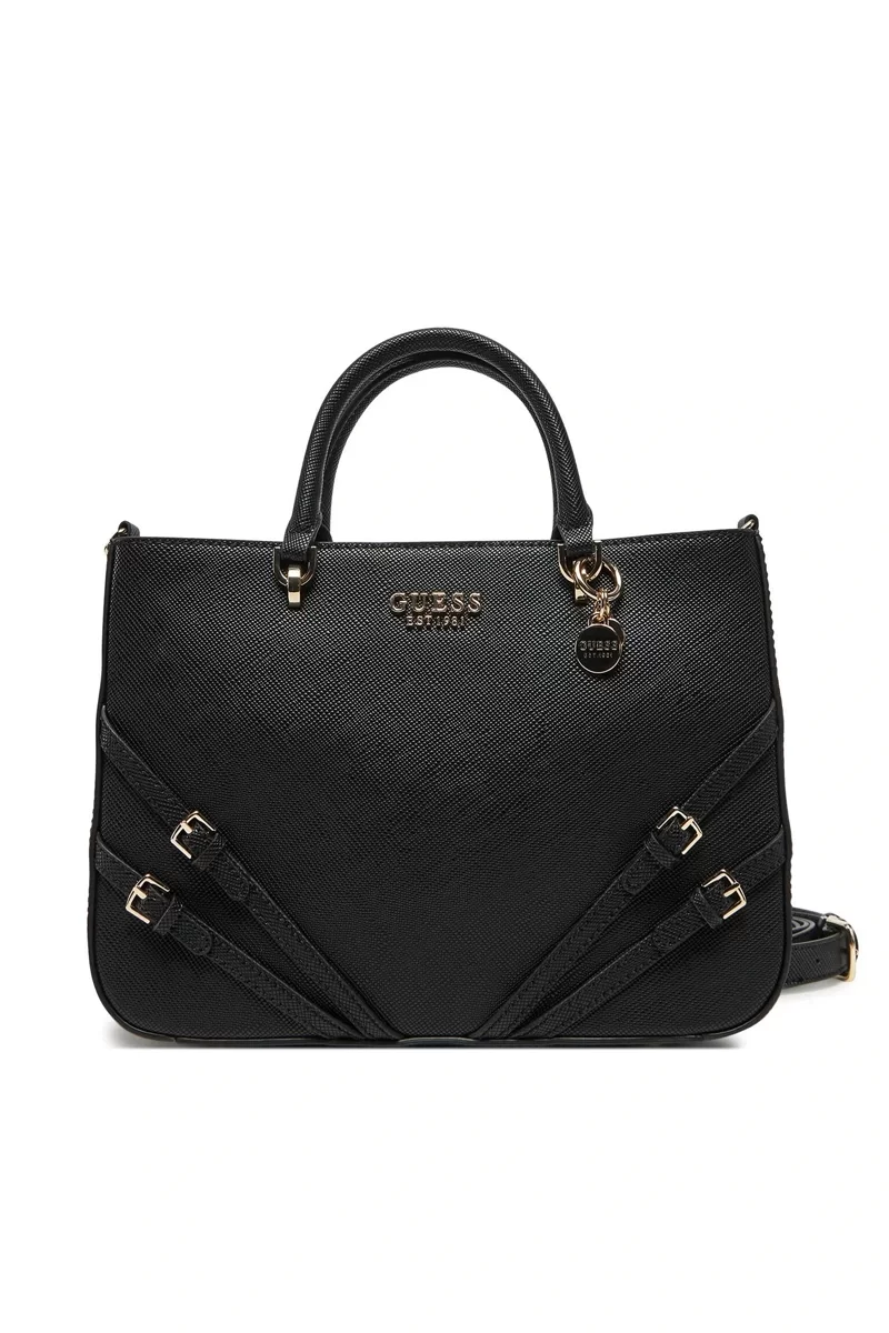 Guess Bramına Gırlfrıend Satchel Kadın Siyah El Çantası HWZG9636060-BLA