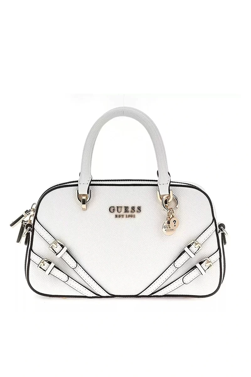 Guess Bramına Small Satchel Kadın Beyaz El Çantası HWZG9636050-WHI