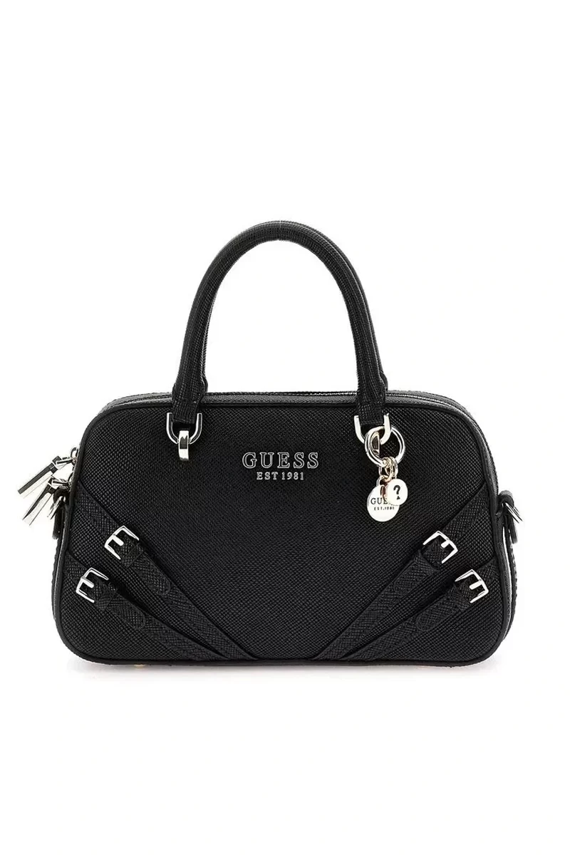 Guess Bramına Small Satchel Kadın Siyah El Çantası HWZG9636050-BLA