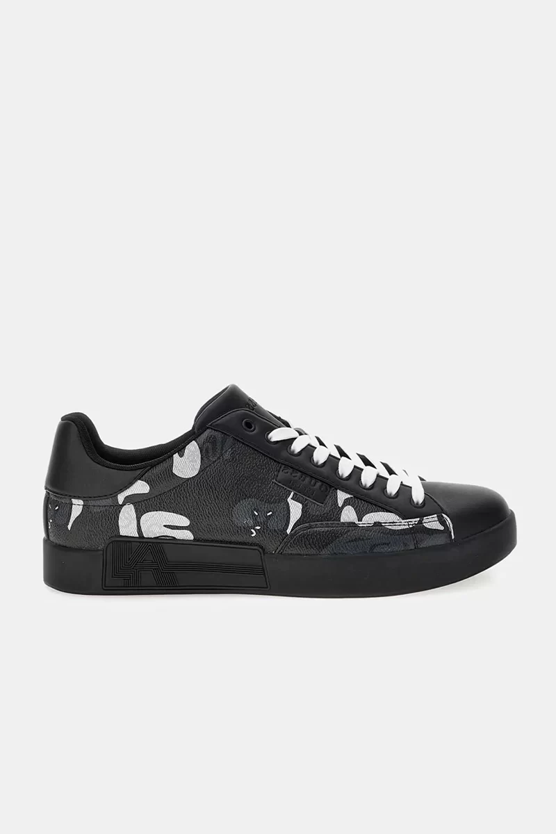 Guess Caserta Erkek Siyah Sneaker FMFCASPAT12-BKGRY