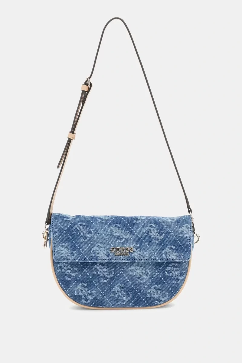 Guess Cerelıa Flap Shoulder Bag Kadın Mavi Omuz Çantası HWDG9645190-DLP